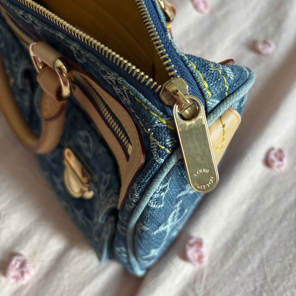 LOUIS VUITTON Monogram Denim Neo Speedy 30 Blue - Picture 5 of 10
